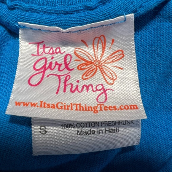 Girls short sleeve blue t-shirt /size S - Picture 3 of 8